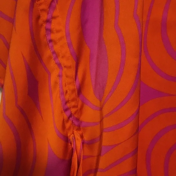 New York & Company Orange and Purple Tunic Top Size S - Picture 8 of 12